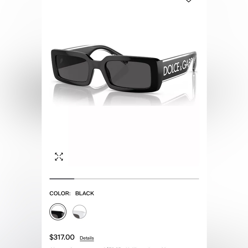 DOLCE GABBANA SUNGLASSES** BRAND NEW DG6187